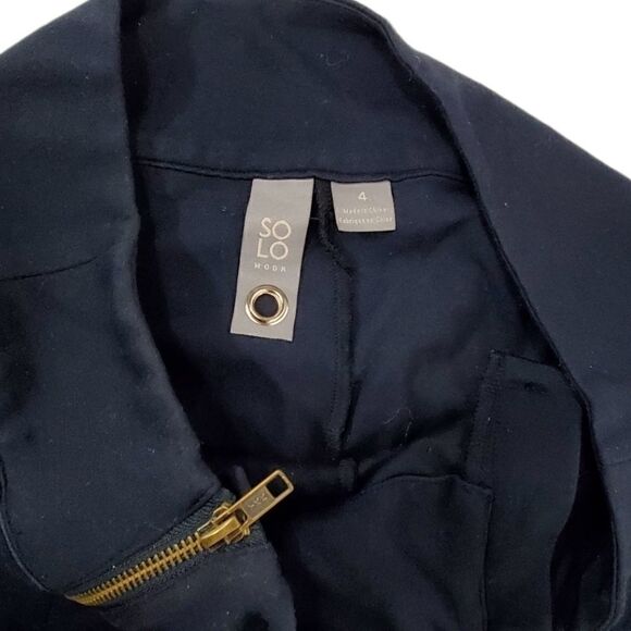 Solo Moda Zip Knit Pull On Pants - Picture 2 of 8